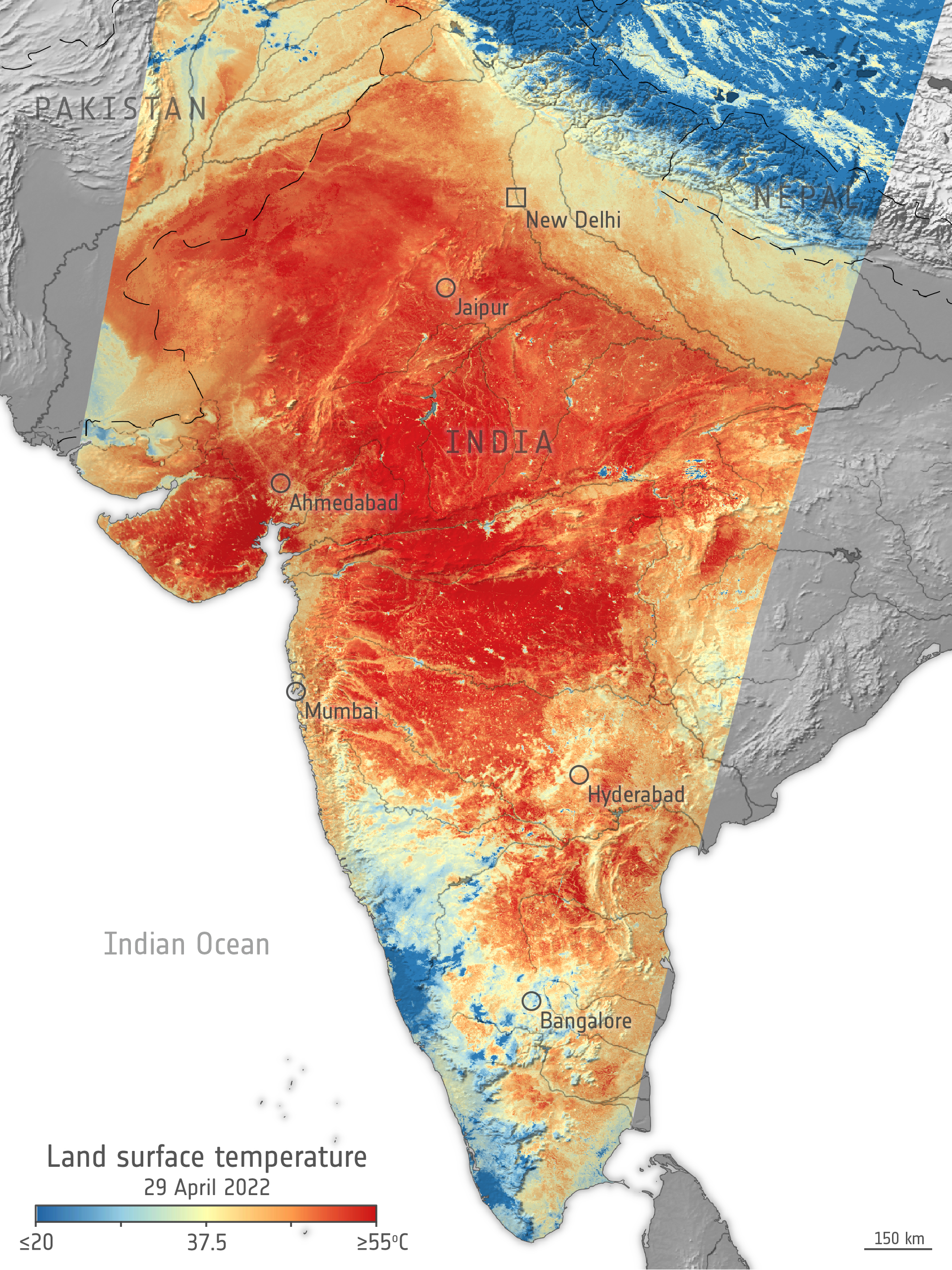Urbanization Intensifies India's Summer Heat and Rain